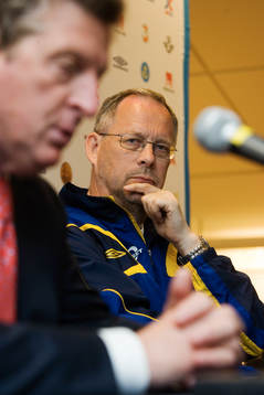 Roy Hodgson och Lars Lagerbäck, förbundskapten