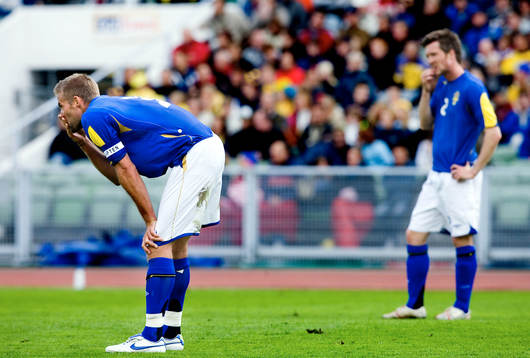 Olof Mellberg och Mikael Nilsson