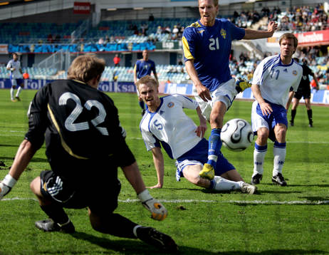 Christian Wilhelmsson, Sverige stog för en av matchens