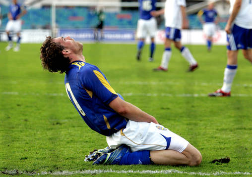 Johan Elmander, Sverige deppar