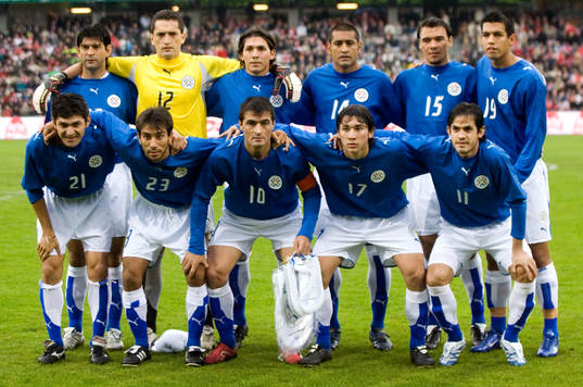 Lagbild Paraguay, 12 Aldo Bobqdilla, målvakt, 2 Jorge