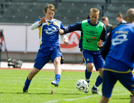 Kim Källström och Olof Mellberg, Sverige