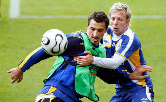 Zlatan Ibrahimovic och Erik Edman