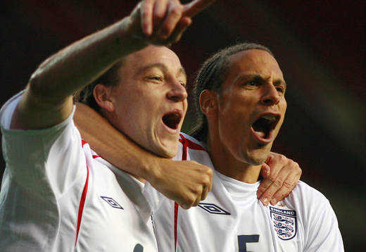 John Terry och Rio Ferdinand (Jubel