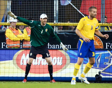 Andreas Isaksson (Målvakt) och Olof Mellberg