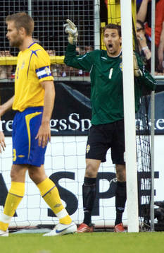Olof Mellberg och Andreas Isaksson (Målvakt)