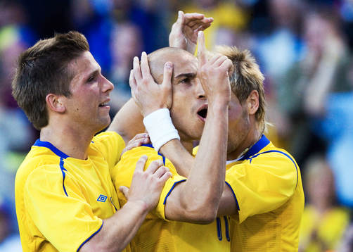 Anders Svensson, Henrik Larsson och Christian Wilhelmsson