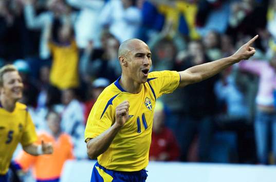 Fotboll, Sverige, Henrik Larsson, jubel