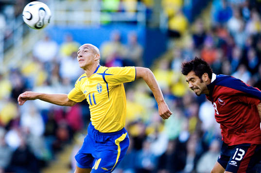 Henrik Larsson och Jorge Vargas, Chile