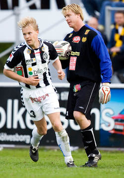 Christian Fegler, målvakt och Mathias Eklund