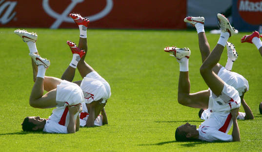 Fotboll, VM 2006, England, träning