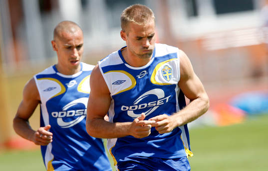 Olof Mellberg och Henrik Larsson