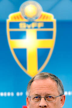 Lars Lagerbäck, förbundskapten, meddelar att Andreas