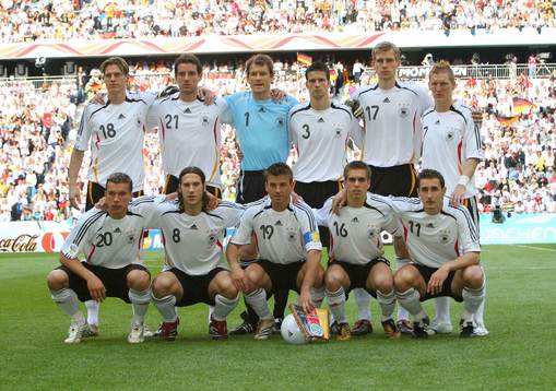 Lagbild, startelva, Tyskland; Tim Borowski, Christoph