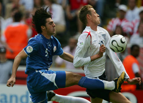 Peter Crouch,  England och Julio Cesar Caceres, Paraguay