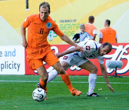 Arjen Robben, Holland, och Igor Duljaj