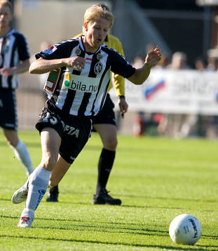 Fotboll. Superettan. Landskrona - Sundsvall. Mathias Eklund