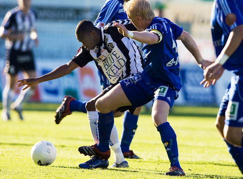 Fotboll, Superettan, Landskrona - Sundsvall. Kevin Amuneke,