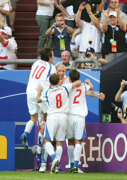 Tomas Rosicky, Karel Poborsky, Jan Koller, Zdenek Grygera,