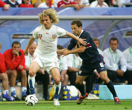 Pavel Nedved, Tjeckien och Steven Cherundolo, USA