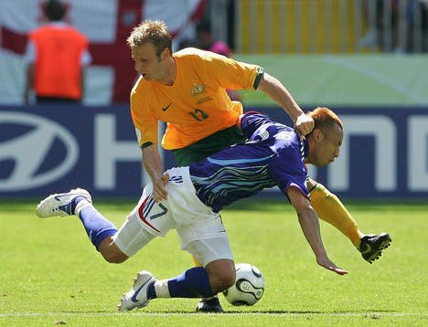 Hidetoshi Nakata, Japan och Vince Grella, Australien