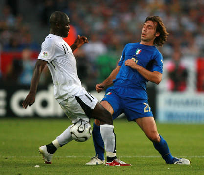 Sulley Muntari, Ghana och Andrea Pirlo, Italien