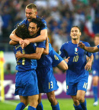 Andrea Pirlo, Alessandro Nesta, Daniele de Rossi och
