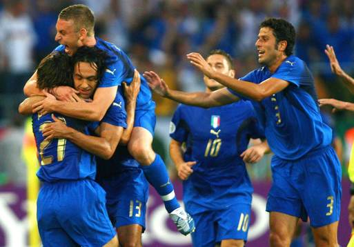 Andrea Pirlo, Alessandro Nesta, Daniele de Rossi, Francesco