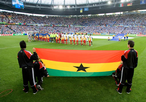 Uppställning, Flagga Ghana
