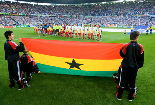 Uppställning, Flagga Ghana