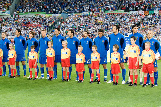 Spelaruppställning, Italien