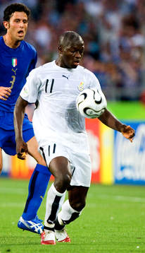 Sulley Muntari, Ghana jagas av Fabio Grosso