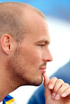 Fredrik Ljungberg på dagens presskonferens