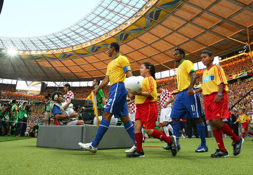 Brasilien, entré, inmarsch, media, fotograf, TV, kamera