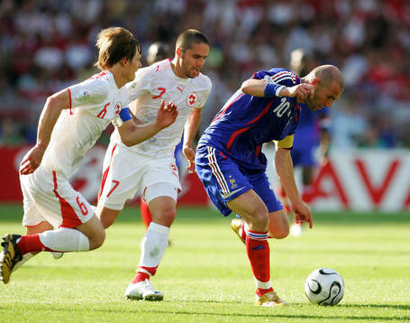 Ricardo Cabanas, Schweiz och Zinedine Zidane, Frankrike