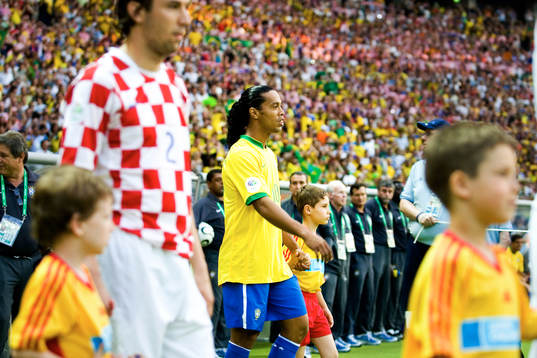 Inmarsch, entré, Ronaldinho, Brasilien