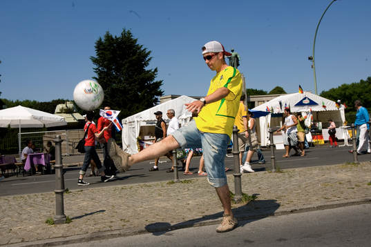 Fan, supporter, Brasilien, kicka boll