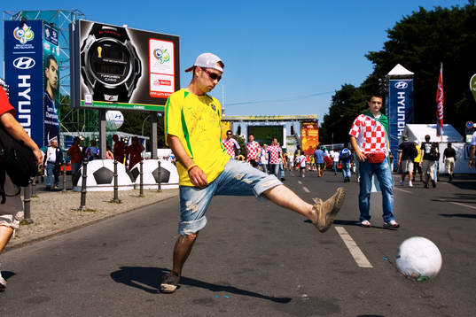 Fan, supporter, , kicka boll