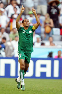 Sami Al Jaber, Saudiarabien, jubel, glägje
