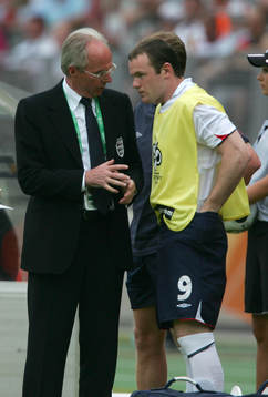 Wayne Rooney och Sven Göran Eriksson (Sven-Göran Svennis