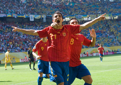 3-0, 2-målsskytten David Villa har slagit till igen och