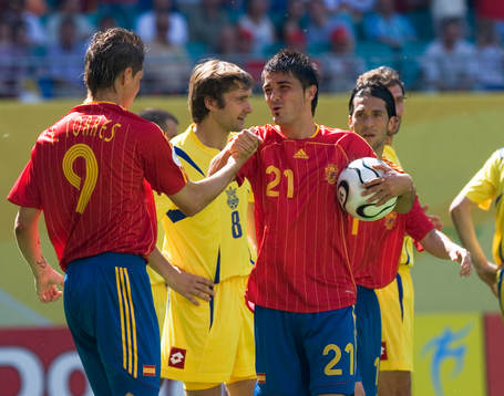David Villa och Fernando Torres, Spanien