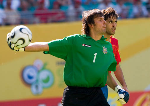 Oleksandr Sjovkovskyj, målvakt, Ukraina. Inkast