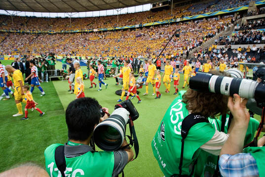 Inmarsch, fotograf, press