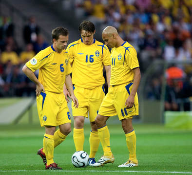 Tobias Linderoth, Kim Källström och Henrik Larsson