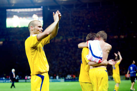 Fredrik Ljungberg, Sverige (jubel)