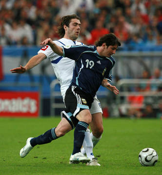 Lionel Messi, Argentina och Ivan Ergic, Serbien