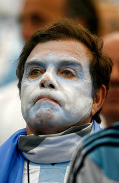 Fotboll, VM 2006, Supporter till Argentina, fan,