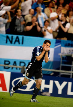 Maxi Rodriguez, Argentina, jubel