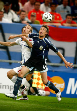 Gabriel Heinze, Argentina och Danijel Ljuboja,
